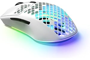 SteelSeries Aerox 3 Wireless Snow Gaming Mouse - TrueMove Air Optik Sensör - 68 Gram - Suya Dayanıklı - Beyaz