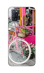 Admin Hard Plastic 3D Printed for Oppo A52 Designer Flower Multi Colour for Girls & Boyss Printed Back Cover for Oppo A52