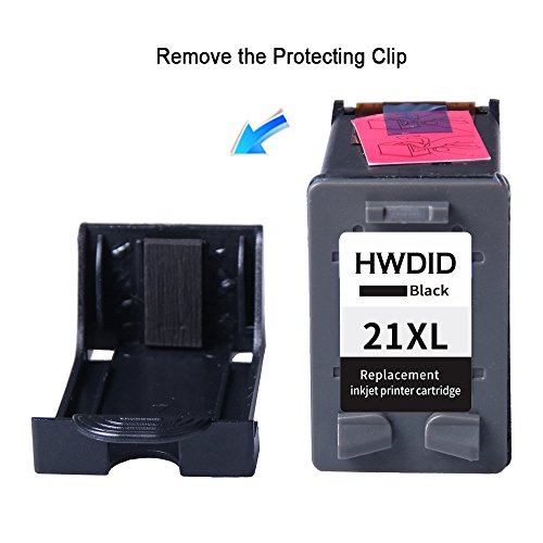 HWDID wiederaufbereitete 21 XL 22 XL Tintenpatronen Ersatz für HP 21 XL und 22 XL C9351AE C9352AE für PSC 1400 1402 1410 DeskJet F310 F325 F370 (2 Schwarz 1 Farbe ) - 3