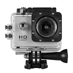 TechKing (SPECIAL DEAL WITH 12 YEARS WARRANTY) 4K 30fps Action Camera with 170 Degree Wide Angle, 16 MP Image Resolution CMOS Sensor, WiFi, 30M Water Resistant for Youtuber/Bike Rider's/Helmet/Stunt Recorder-SILVER