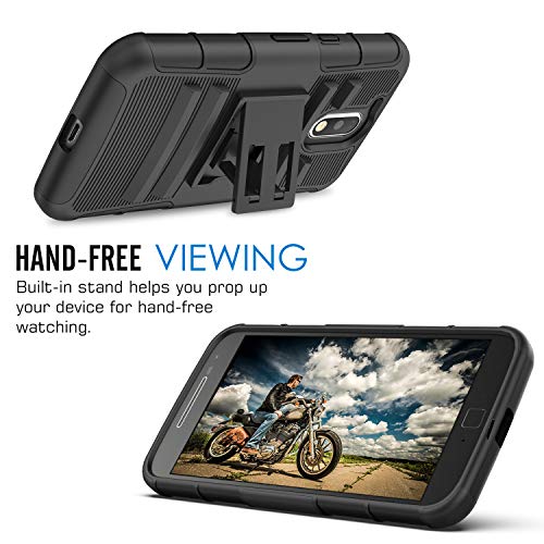 MoKo Moto G4 G4 Plus Funda - Cubierta Superior Resistente con Pata de cabra ltimo Protecci n de Caiga y Absorbente de impactos para Motorola Moto G 4th Generaci n G4 Plus 5 5 Pulgadas 2016 Negro MoKo Moto G4 G4 Plus Funda - Cubierta Superior Resistente con Pata de cabra ltimo Protecci n de Caiga y Absorbente de impactos para Motorola Moto G 4th Generaci n G4 Plus 5 5 Pulgadas 2016 Negro