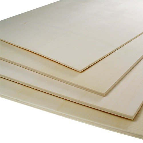 Preisvergleich Produktbild Sperrholzplatte 8mm, 30x50cm, Birke, 1 Stück