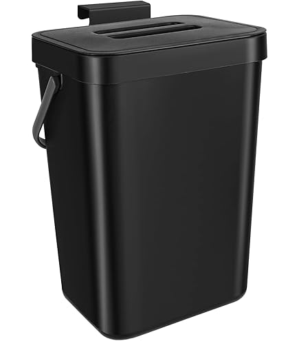 Hanging Trash Can With Lid Large Capacity Kitchen Recycling Garbage