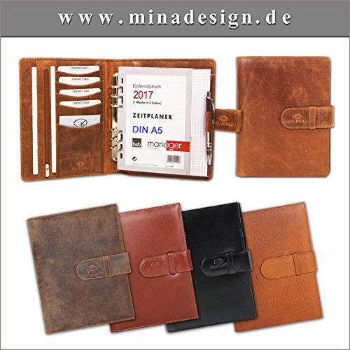 ALMADIH XL Leder Rucksack „M14“ aus echtem Rindsleder – Aktentasche Laptoptasche Schultertasche Umhängetasche Vintage braun - 8