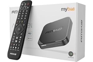 FAB COLLECTION Amiko A11 Green 4K UHD ANDROID Mytv3 Quad Core WiFi HDR10 UK PLUG TV BOX AMIKO 2GB RAM,16GB MMC