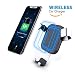 Produktbild RimeU Qi Wireless Auto Ladegerät Auto Mount Air Vent Handy Halter Schnellladung für Samsung Galaxy S9 / S9 Plus / S8 / S7 / S7 Edge / Note 8 / Note 5 Standardgebühr für iPhone X / iPhone 8 / iPhone 8 Plus und Qi-Fähige Geräte