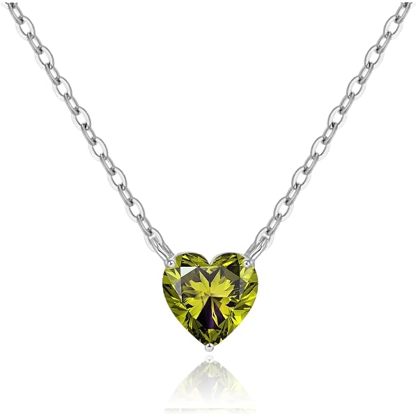 Collier Argenté Avec Pendentif Cœur Ailé Et Strass – Longueur 46,5 Cm, Neuf Sans Emballage