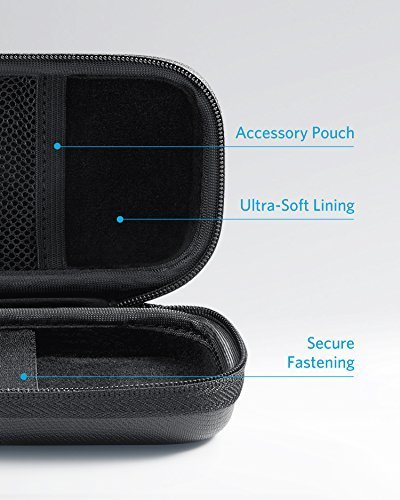 Official Anker Hard Case 20000 for Power Banks, PU Leather Premium Protection Travel Case for Portable Chargers, Water Resistant Exterior and Drop-Proof Carrying Case for PowerCore