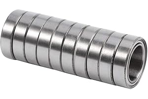 DROPEE Rodamiento 6000 2rs - 10 x 26 x 8 rodamientos 10 piezas rodamiento de bolas de ranura profunda, Rodamientos rígidos de bolas de doble sellado para motores eléctricos, rodamientos de ruedas