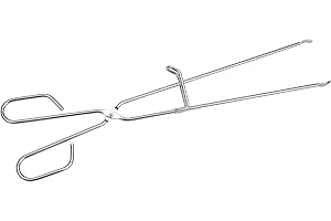 Sauvic 04476 - Pinza Barbacoa Inoxidable, 45x9x1,4 cm, Color Gris