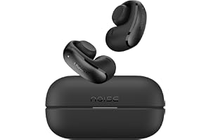Noise Alt Clip Wireless Open-Earbuds (2026), Hi-Res LHDC Audio, AI-Powered, App Support, Up to 28H Playtime, Secure Clip Design, Quad mic ENC, BTv6.0 (Chosen Black)
