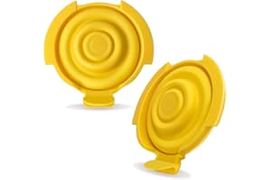 PumpMom-us Membranen kompatibel mit Medela Pumpenteilen, Silikonmembran für PersonalFit Flex-Steckverbinder, Ersatzmembranen, Pumpe im Stil MaxFlow, Swing Maxi und Freestyle Flex Teile, 2er-Pack (2)
