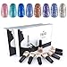 Elite99 Gelpolish 8 Colors Kit UV LED Gel Nail Polish Soak Off Manicure Box Gift (C011-A)