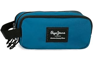 Pepe Jeans Aris Estuche Triple 22x12x5 cms fabricado en Poliéster, tamaño para mochila y carterón, De Joumma Bags