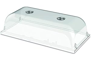 NOOR Abdeckhaube für Hochbeet Calipso Maxi I 82x40x22 cm I Transparente Hochbeet-Abdeckung mit Griffen I Schützt Pflanzen vor direkter Sonneneinstrahlung und Niederschlag