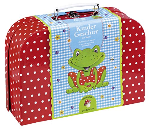 10182 – Die Spiegelburg – Für kleine Gärtner: Kinder-Geschirr aus Metall Fröhliche Tupfen - 2