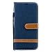 Produktbild LG K40 Handytasche, LG K40 Hülle Geschäft PU Leder Tasche Handyhülle Flip Case Cover Schutzhülle Skin Ständer Klapphülle Schale Bumper Magnet Clip Deckel Bumper Blau