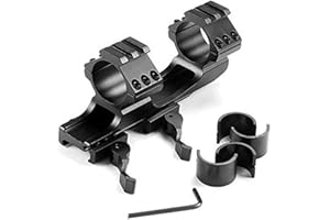 KEENZO 25,4mm (1“) a 30 mm Supporto di Portata con Rapidi Staccare Serrature, 20mm Slitta Monopezzo