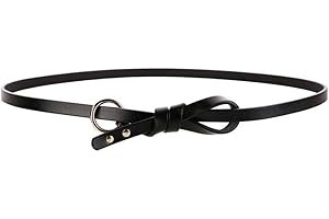 Oyccen Donne Cinture in Pelle Cinturino in Vita Annodato Cintura Sottile per Vestito