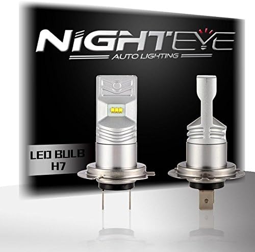NIGHTEYE LED Fog light 6500K White Bulb 1600LM 2 PCS , H7