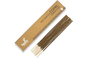 BODHI ISPALLA kadzidełka Palo Santo Copal, 10 sztuk, do intensyfikacji duchowych połączeń, ręcznie wykonane w Peru / 100% naturalne i wegańskie
