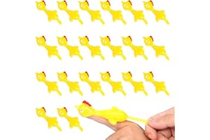 Rebanky 20 Pièces Poulet Catapulte Poulet Volant Poulet Fronde Extensibles pour Jouet de Farce Bureau