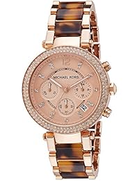 Michael Kors MK5538 - Reloj de cuarzo con correa de acero inoxidable para mujer, color rosa