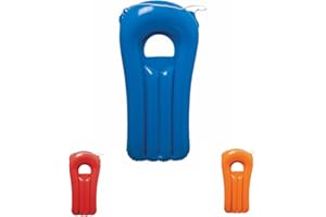 ANTEVIA MATÉRIAUX ANTEVIA - Nadmuchiwany materac do basenu lub plaży 73 x 42cm | Ponad 20 modeli | Poduszka na basen | Materiał: PVC | Kolor: Niebieski (wave niebieski)