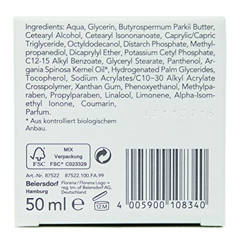 Florena Nachtpflege mit Sheabutter & Arganöl, vegan, 1er Pack, (1 x 50 ml) - 4