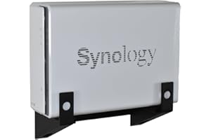 CRAFTEDGE3D Wandhalterung für Synology Diskstation DS112, DS112j, DS112+, DS114, DS115, DS115j, DS116, DS118, DS119j, DS120j, DS124 (Schwarz)