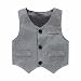For 2-5 years old boys,Clode® 3pcs Newborn Baby Boy Grey Waistcoat+Long Pants+Shirts Clothes Sets Suit (for 2 years old)