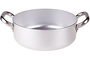 BALDASSARE AGNELLI Pentole Agnelli ALMA10632 Cm 32 Agnelli Alluminio Professionale, 8.4 L, Acciaio Inossidabile, Argento, 32 cm