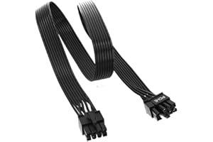 Okaywork Câble d'alimentation GPU 8 broches ATX 8 mâle vers PCIe 6+2, pour Be Quiet,alimentation 8 (6+2) de carte graphique 60cm gpu