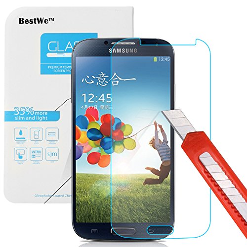 Samsung Galaxy S4 Panzerglas, Bestwe Schutzglas 0,3mm 9H Gehärtetem Glas Displayschutzfolie (Samsung Galaxy S4 Panzerglas)