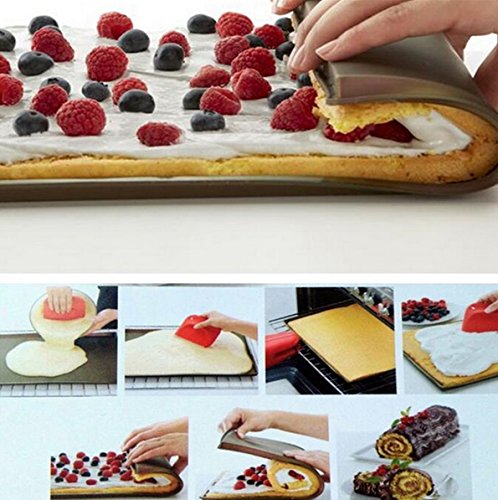 Big Größe 37 * 28 cm Antihaft-Silikon-Backmatte für Macaron Brot Kuchen Gebäck… - 4