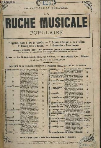 LA RUCHE MUSICALE POPULAIRE - N° 123 : MIGNON - CHANT ET GUITARE.