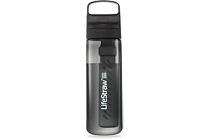 LifeStraw Go Series - Botella con filtro de agua. Filtra bacterias, parasitos y microplasticos. 650 ml