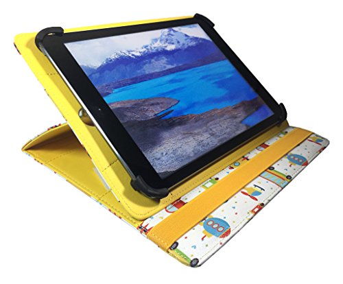 Archos 70 Platinum 3G 7 inch Tablet Kinderspielzeug Universal 360 Grad Wallet Schutzh  lle Folio mit Kartensteckpl  tzen   7 - 8 zoll   von Sweet Tech