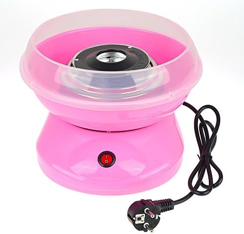 220V Electric Candy Floss Making Machine Cotton Sugar Candy Floss Maker Party DIY (Pink)
