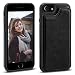 Produktbild iPhone 7 Plus / iPhone 8 Plus Hülle, XY-shell extra Dünn Ledertasche mit Kartenfach Tasche Premium Leicht Design Leder Hülle für Apple iPhone 7 Plus / iPhone 8 Plus - Schwarz