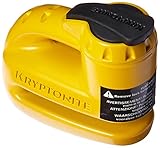 Nuevo diseño reforzado *candado de disco de tipo grapadora que inmoviliza el vehículo para evitar su robo empujándolo o conduciéndolo *bombín tipo disco de seguridad alta doblemente reforzado pasador de 5, 5 mm de diámetro que se adapta a orificios de ventilación más pequeños incluye reminder de Color naranja fluo que evita poder circular con el vehículo mientras el candado de disco está puesto *compacto, ligero e impermeable incluye 2 llaves nuevas en forma de "I" De acero inoxidable más ergonómicas que reducen la intensidad del par de torsión para evitar que se doblen o rompan.