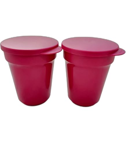 Tupperware Clear Collection Becher – 2 Stück, Transparente Trinkbecher Für Kaffee & Tee