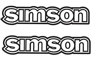 2TAKTSHOP Simson S50 IFA Electronic Aufkleber Dekor Premium Retro Schwarz Weiss