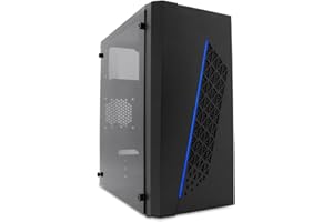 VANT PC Case MPC-50 - Caja Gaming PC micro-ATX/mini-ITX Compacta con 2 x USB3.0 Frontales, Compatible con Gráficas de hasta 23 cm y Fuentes ATX, 1 Soporte SSD/HDD 2.5" + 1 Soporte HDD 3.5. Color Negro