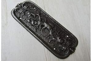 S & S INTERNATIONAL Cherub Finger Plate Antique Black (Antique Black)