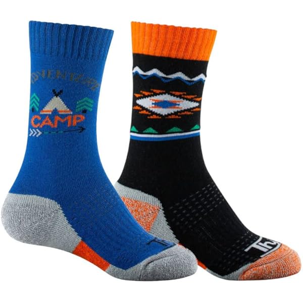 Chaussettes Ski Tofern Enfant - 2 Paires, Épaisses, Respirantes, Pour Ski, Snowboard, Hiver