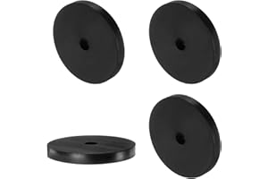 QUARKZMAN 4pz Guarnizioni in Gomma Spaziatoria 80mm OD x 12mm ID x 10mm Altezza Rondella Piatta Spaziatori Antivibranti Piatte Guarnizione Idrauliche Spesse per Accessori Casa Auto Viti