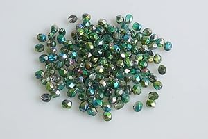 BOHEMIA CRYSTAL VALLEY 60pcs Fire Polished Faceted Beads Round 4 mm, Crystal 48310 (30-48310), Bohemian Crystal Glass, Czech Republic 15119001