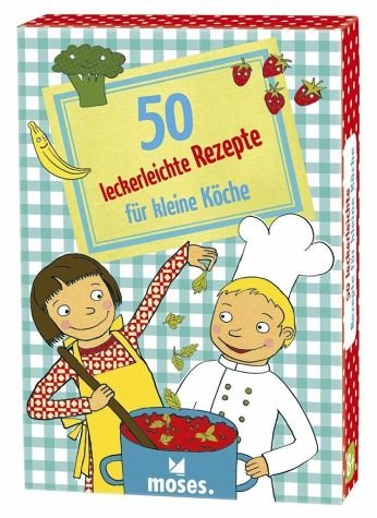 Preisvergleich Produktbild moses. 50 leckerleichte Rezepte für kleine Köche / Kinderbeschäftigung / Kartenset