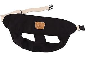 SALALIS Przenośna Uprząż do Wysokiego Krzesełka Uprząż Podróżna dla Małych Dzieci i Niemowląt, Wysokie Krzesełko Podróżne Niezbędne Akcesoria Regulowana Oddychająca Uprząż Krzesło do(czarny)